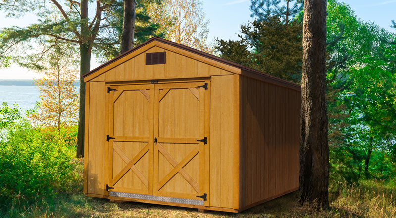 6579c4d9fe5fbfd67c67b87e double door shed set in the woods