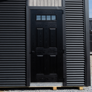 1 - 36'' Black 4-lite Slab Door