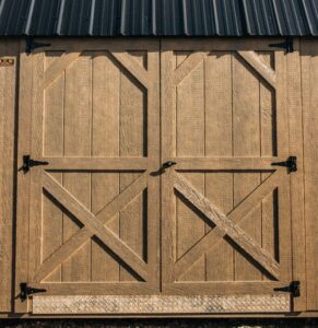 Barn Style Double Door Available in single and with windows