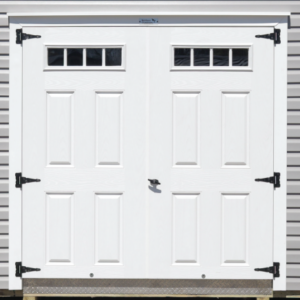White Fiberglass Double Door Available in single and without windows