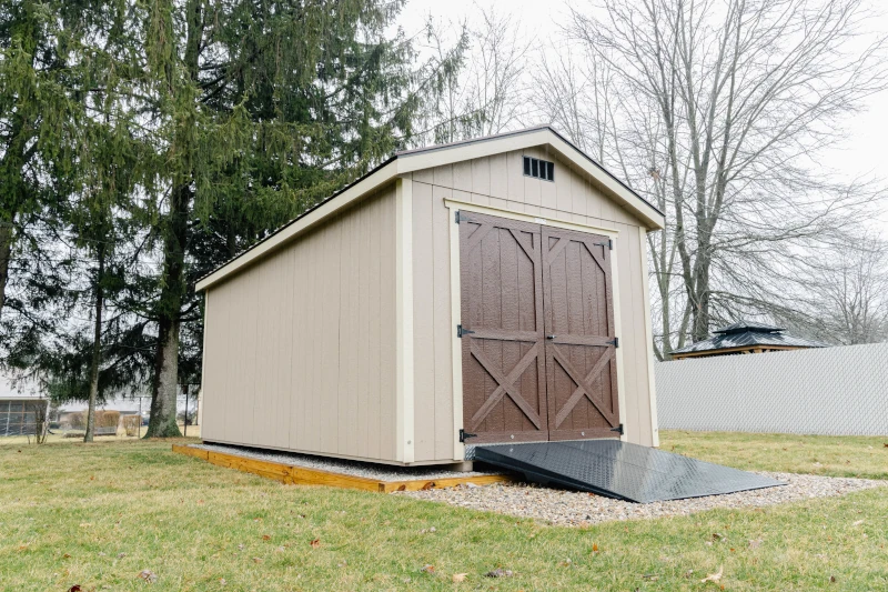 smart siding shed with double doors lexington